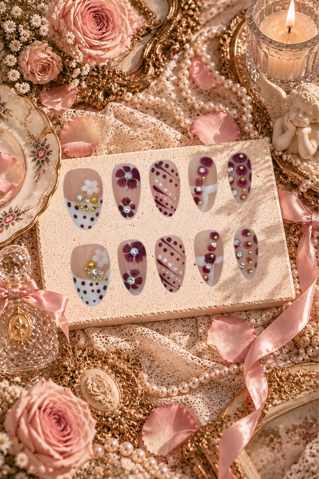 Vintage Plum Polka